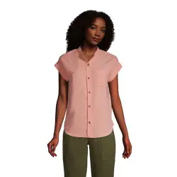 Bluse aus Viskosemix, Damen, Gre:36-38 regular, Orange, by Lands'''' End
