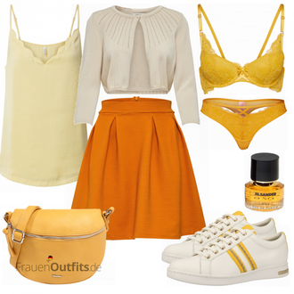 Outfit mit Grau Sneaker Geox "Farbenfrohe Frühlings Outfits"