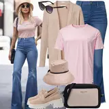 Freizeit Outfits Jeans-Culotte für Damen image