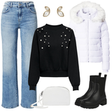 Schwarze Only Oversized Sweatshirt Outfits image