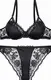 Schwarze Dessous-Sets