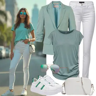 Outfity pro zábavu Lehké s Hnědá/Bílá Klasická Taška Přes Rameno/Malá Taška/Brašna/Sportovní Taška Přes Rameno Kazar "Jarní outfit"
