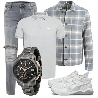 Outfit mit Weiß Sneaker Puma "Alltagsoutfit"