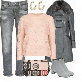 Outfit met Schoudertas Desigual "Perfect voor de winter"
