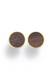 Kerbholz Ohrstecker Circle braunmeliert / gold