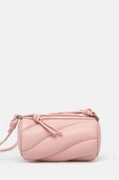 Usnjena torbica Leather Micro Mella Bag roza barva, U01FMASL005LE04PN02