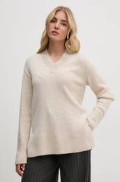 Pulover s primesjo volne Joop! enski, be barva, 30043951