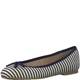 TAMARIS Ballerina navy / weiß