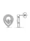 JETTE Ohrstecker silber / transparent