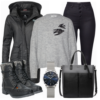 Outfit mit Blau Stiefel Tom Tailor "Navahoo"