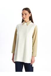 Women's Crew Neck Plain Knitwear Sweater