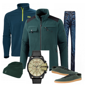 Outfit mit Blau Jeans G-Star Raw "Luke"
