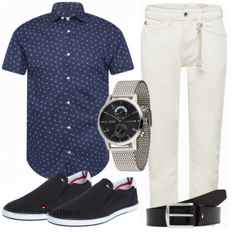 Business Outfits mit Weiß/Grau Jeans Tom Tailor Denim "Buro Outfit"