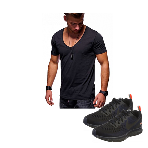 Blau T-Shirt Rello & Reese kombinieren