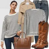 Caprijeans kombinieren image