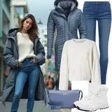 Outfits mit weißen Stiefeletten image