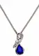 FIRETTI Kette mit Anhänger Infinity, Unendlichkeitsschleife blau / silber / weiß