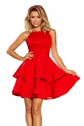 Formal dress with lace top
