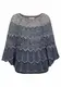 Cream Strickponcho CELIA navy / royalblau