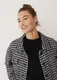 MANGO Jacke ''''Cuadri'''' schwarz / weiß