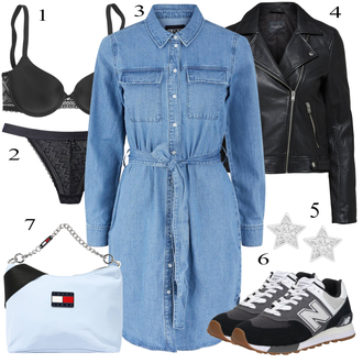 Rudens Aprangos Stiliai Seksualu su Juoda/Pilka/Ruda/Tamsiai pilka/Tamsiai mėlyna Didelio dydžio bikini S.Oliver "Podzim Outfits"Look: Disco, Prancūziška, Seksualu, Unisex