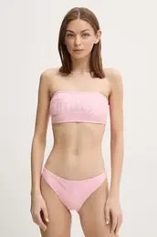 Dvodelne kopalke ARIEL BANDEAU roza barva, JCIT122001