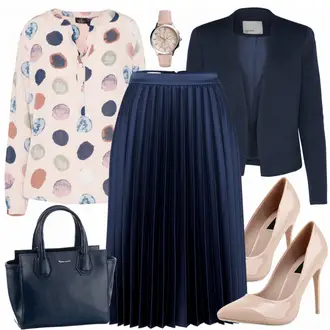 Metallic Outfit mit Grau High Heel Stiefelparadies "Lilly"