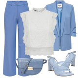 Outfits mit blauen Blazern image