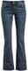 Black Premium by EMP Damen dunkelblaue Jeans mit Schlag W31L34