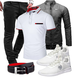 Outfit mit Fliederfarben/Grau LIUPMWE "Cooles Outfit"