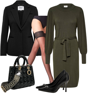 Outfit met Anti-trombose Kous/Hold-up Kous/Hold-up Kous/Nylonkous/Overknee Kous Falke "Perfect voor de lente"