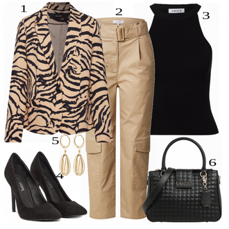 Outfit sa Plava Salonka & Visoki Pet VERO MODA "Elegantan Outfit za jesen"