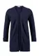TRIANGLE Long-Cardigan aus Baumwolle nachtblau / dunkelblau