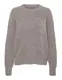 VERO MODA Damen VMBOOM LS O-Neck Pullover GA NOOS Strickpullover, Moon Rock/Detail:Melange, XL