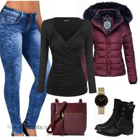 Blau/Hellblau Low Rise Jean/T-Shirt/Sportschuhe/Biker Jeans/Leder Schuhe/Sweatjeans/Thermojeans/Push up Jeans/Schlupfjeans ESRA kombinieren