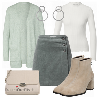 Outfit mit Beige Stiefel VERO MODA "Schickes Herbst Outfit"