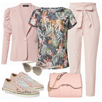 Outfit mit Grau Sneaker SCOTCH & SODA "Auffälliger Sommer Look"