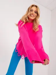 Fluo rov oversize svetr s drami