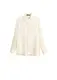 MANGO Hemd Satini beige