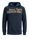 JACK & JONES Hoodie navy / senf