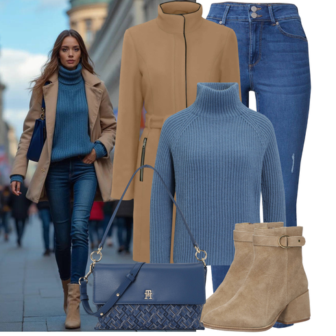 Blau/Grau/HellBlau/DunkelBlau Stehkragen-Strickjacke/Troyer/Kaschmir-Strickjacke/Wolle Strickjacke/Rollkragenpullover/Kaschmir Pullover/Pullover mit Stehkragen/Wollpullover/Einfacher Pullover/Kaschmir Pullover/Carmenpullover/Basic Pullover Drykorn kombinieren