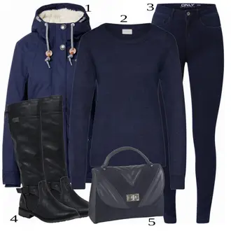 Kombinacije za zimu sa Torba Za Preko Ramena Heine "Zimski Look"