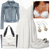Weiße VERO MODA Sommerkleider Outfits image