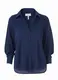 Bleu foncé Chemisier en Chiffon pour Femme