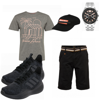 Outfit mit Schwarz Sportschuh Adidas Performance "Street Style Outfit"