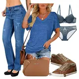 2 in 1 Blusen Musselin Outfits image