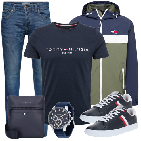 Grau SommerJacke Tommy Jeans kombinieren