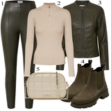 Elegantni outfiti s kožnim tajicama image