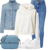 Khaki Oversized Sweatshirts Outfits image