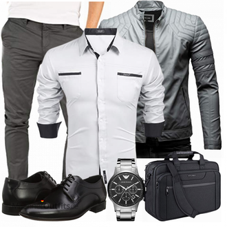 Outfit mit Hemd/Bügelfreies Hemd COOFANDY "Buro Outfit"